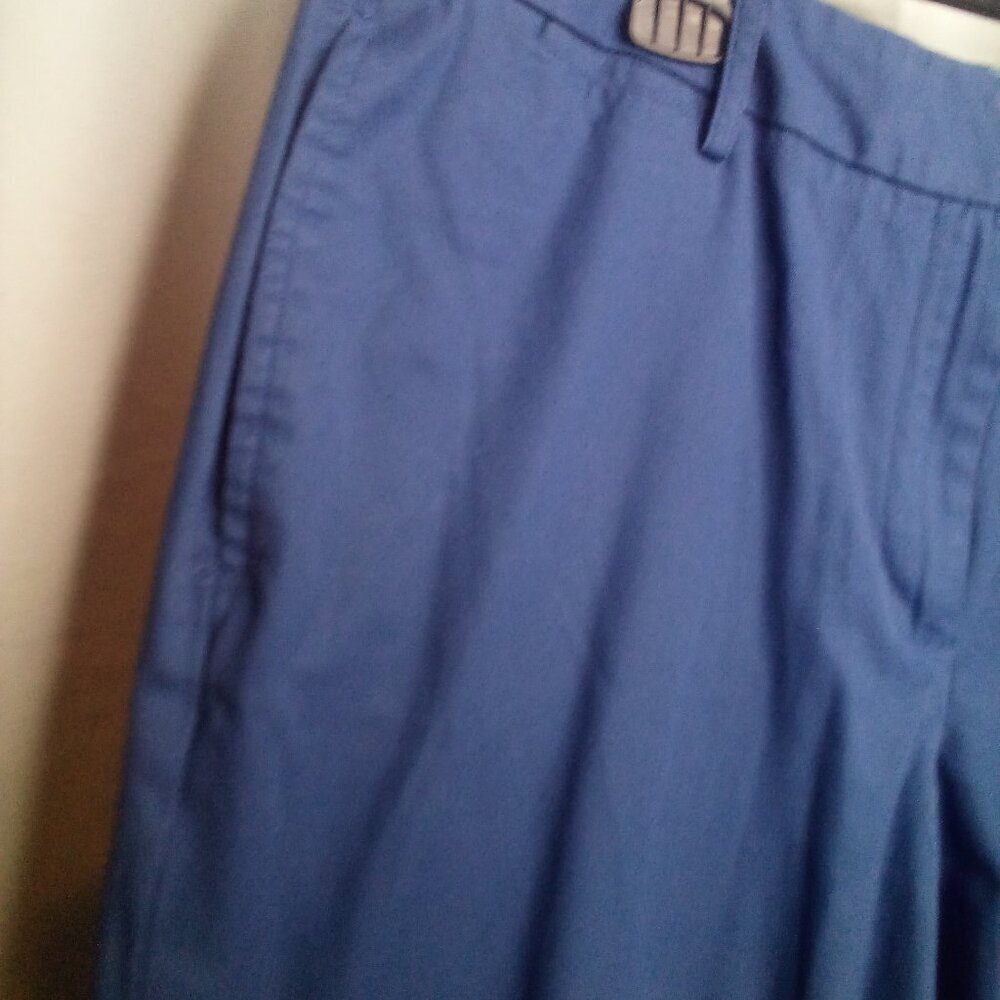 Lands' End Pants 14 Women Pockets Straight Blue - Picture 7 of 16